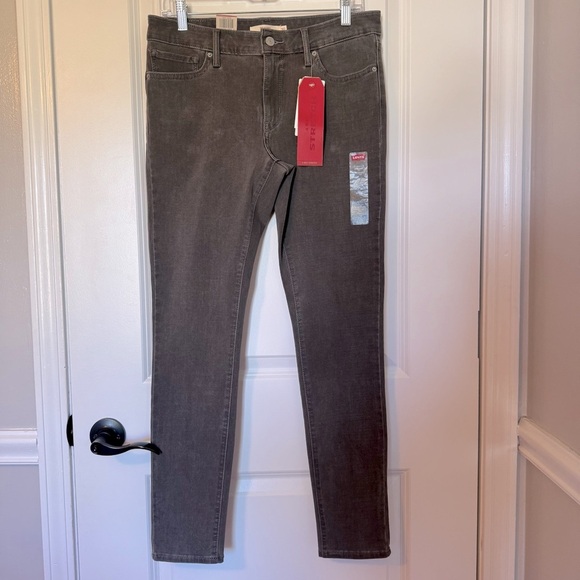 Levi’s 711 Skinny NWT Women's Gray Mid Rise Jeans - Picture 3 of 9